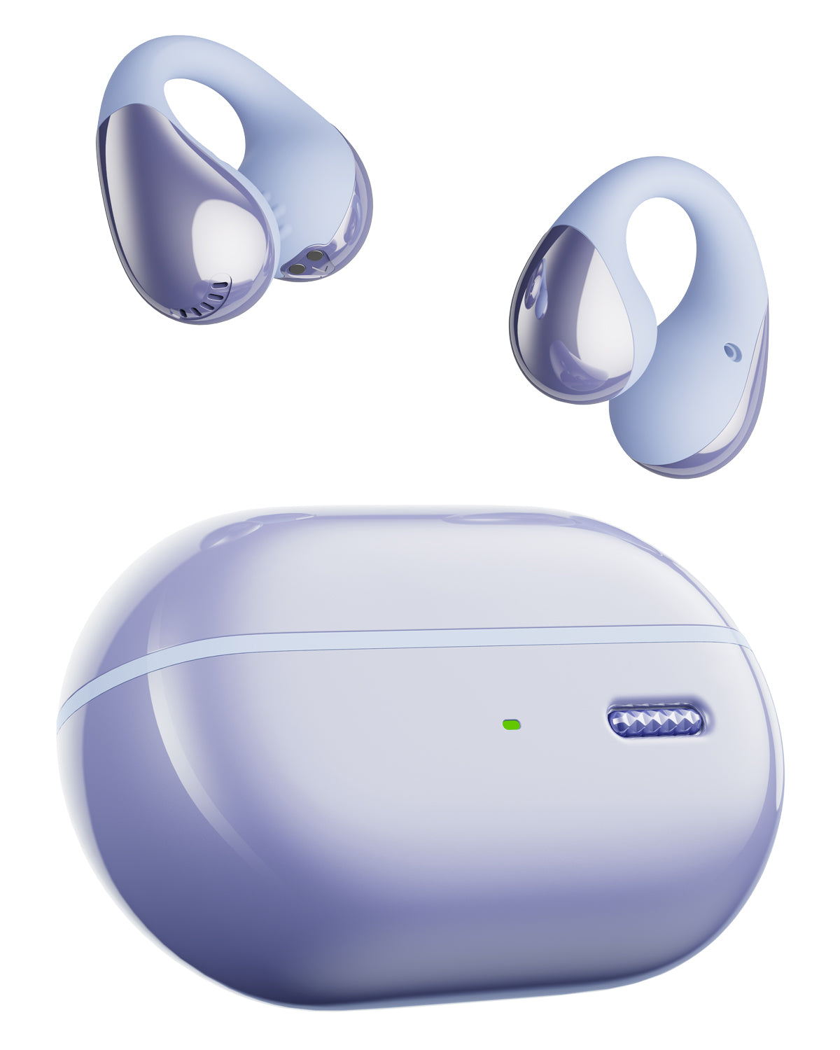 PearlClip Pro ブラック ワイヤレスイヤホン SOUNDPEATS、耳穴をふさがないイヤーカフ型ワイヤレスイヤホン