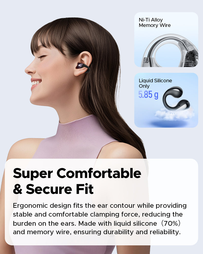 【Officially Launching on January 20th】SoundPEATS Open-ear Clip-on Earbuds PearlClip Pro