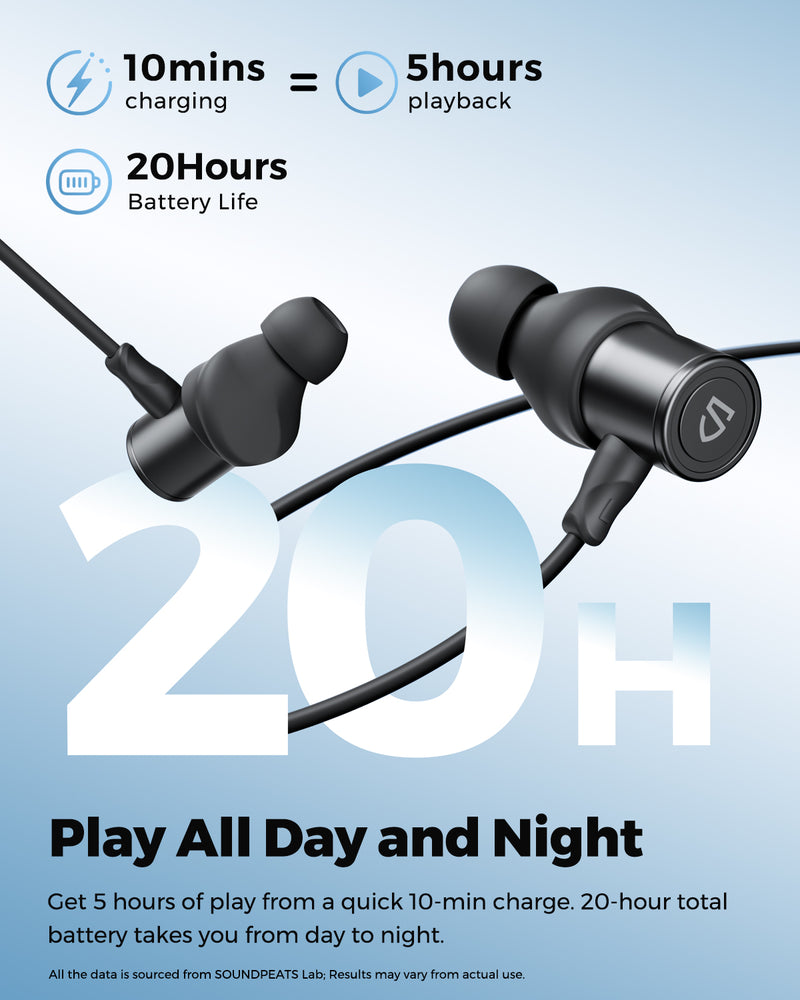 SOUNDPEATS Q40 HD Neckband Sports Bluetooth Earphone