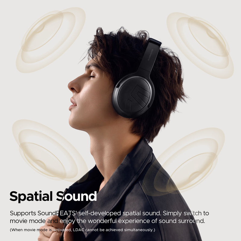 SoundPEATS Space Pro Hi-Res Audio with LDAC and -47dB Hybrid ANC