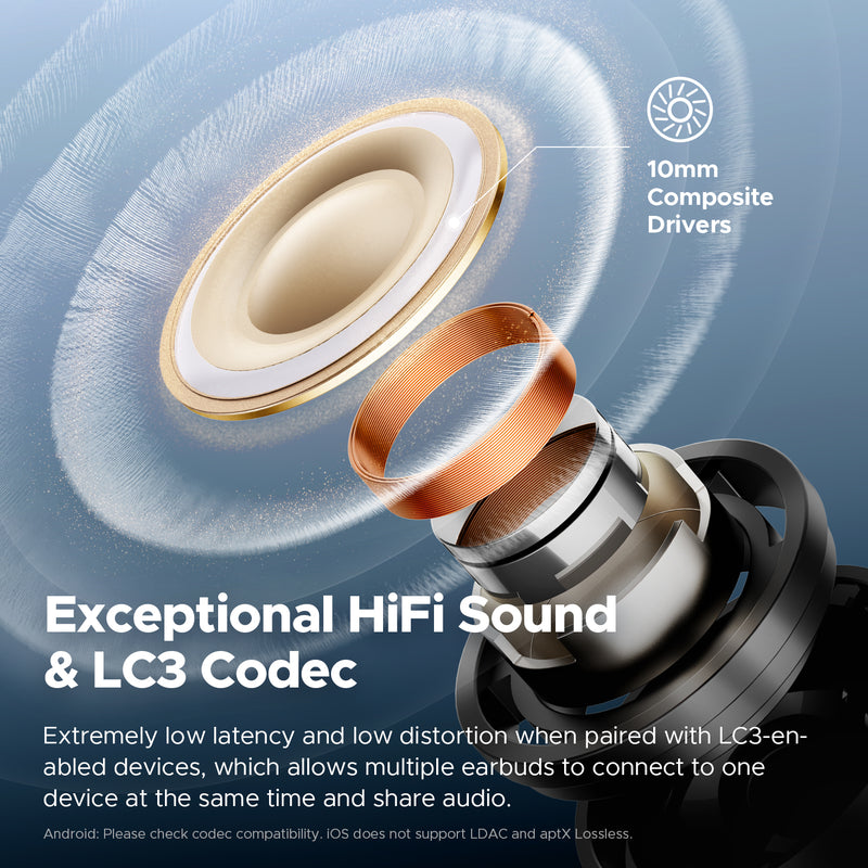 SOUNDPEATS Air5 Pro – True Wireless Hi-Res Earbuds with Adaptive ANC