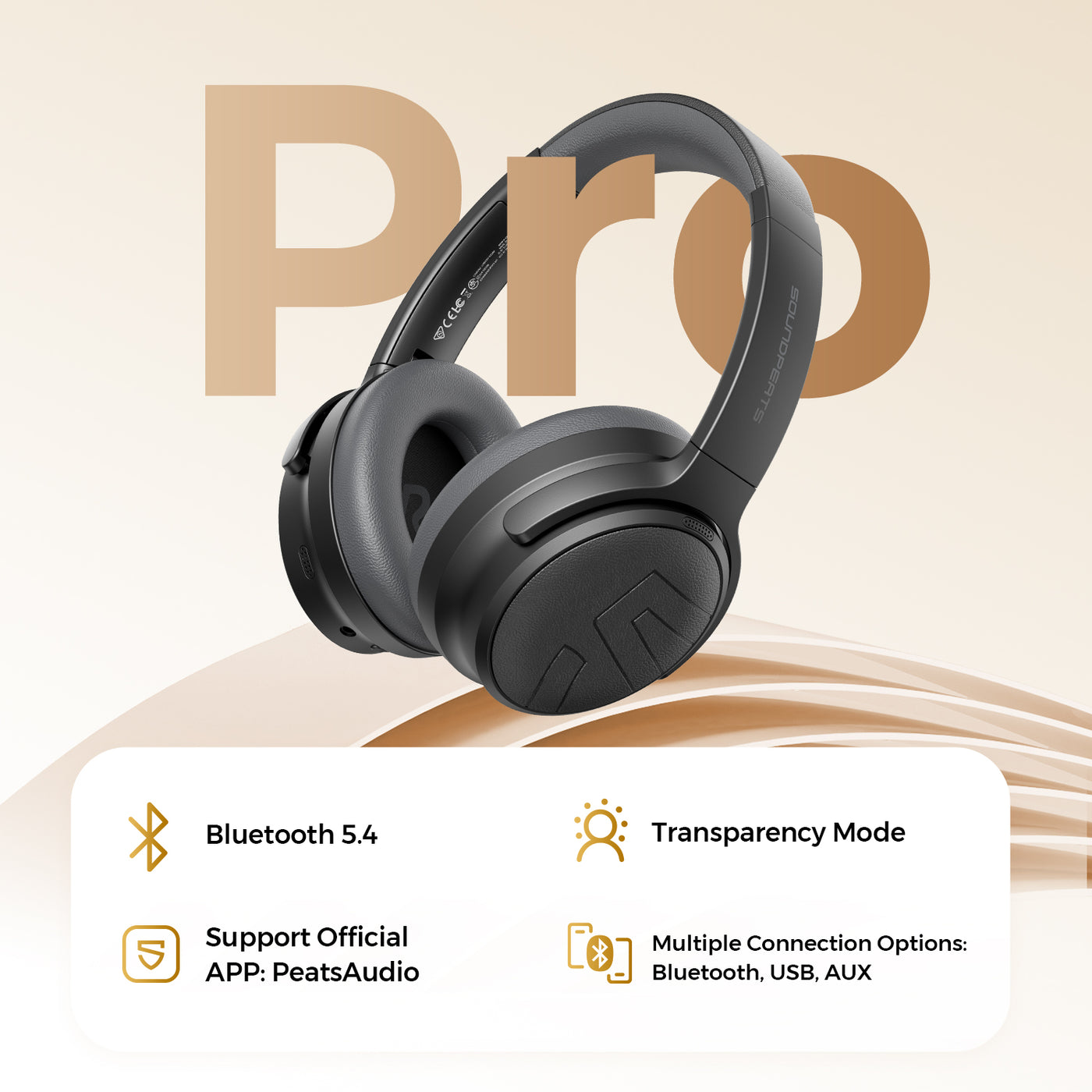 SoundPEATS Space Pro Hi-Res Audio with LDAC and -47dB Hybrid
