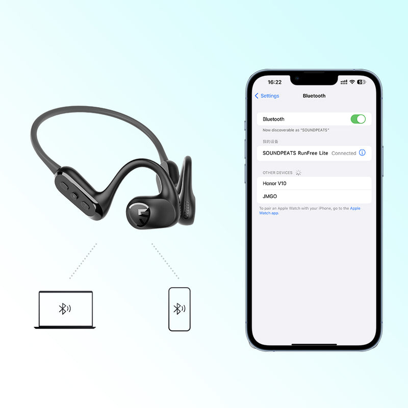 RunFree Lite - Bluetooth Air Conduction Sport Headphones – SOUNDPEATS