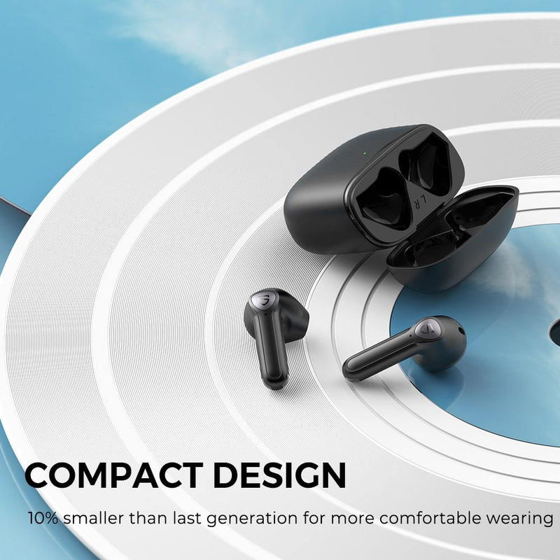  SoundPEATS TrueAir2 Wireless Earbuds Bluetooth V5.2 Headphones  Wireless Earphones with Qualcomm QCC3040 TrueWireless Mirroring 4-Mic CVC  8.0 Total 25 Hrs Black : Electronics
